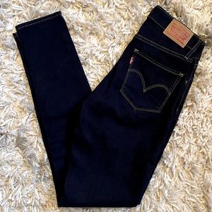 Levi’s 721 High Rise Skinny Jeans - Dark Wash - W25 x L32